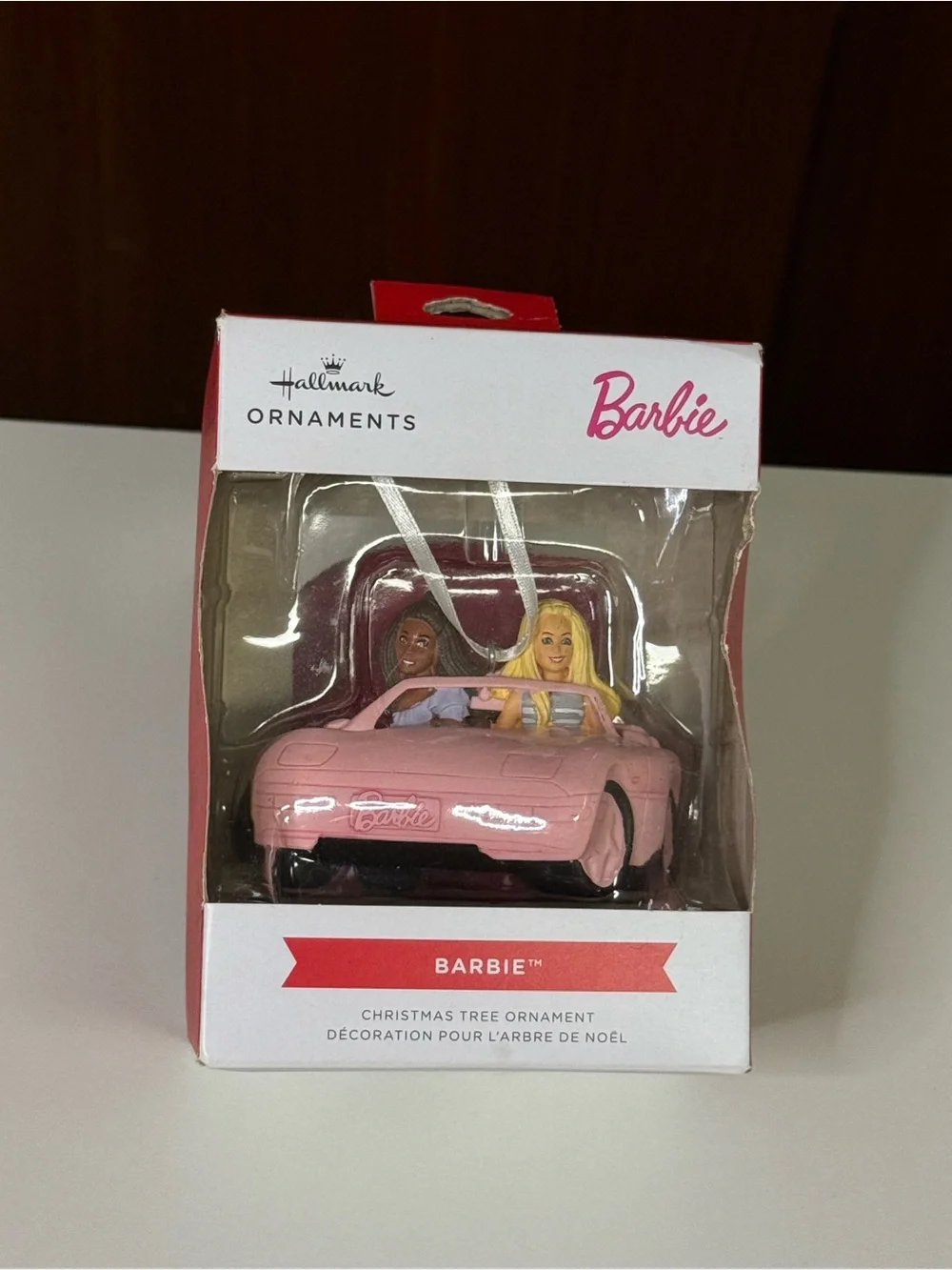 Hallmark Barbie Pink Convertible Ornament